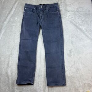 7 For All Mankind Jeans Mens 32 (Fits 32x28) Slimmy Slim Straight Navy Stretch